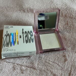About-face light lock powder iridescent highlighter. New in box, never used.